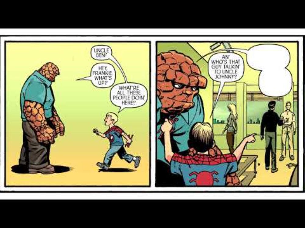Fantastic 4's Dinner With The Parkers (Fantastic 4 Spider-Man Comic Dub)