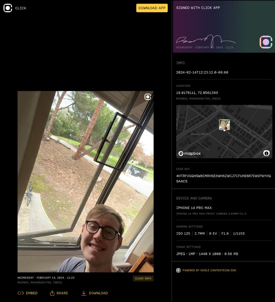 An "authentic photo" of me in Mumbai. I was not in Mumbai.