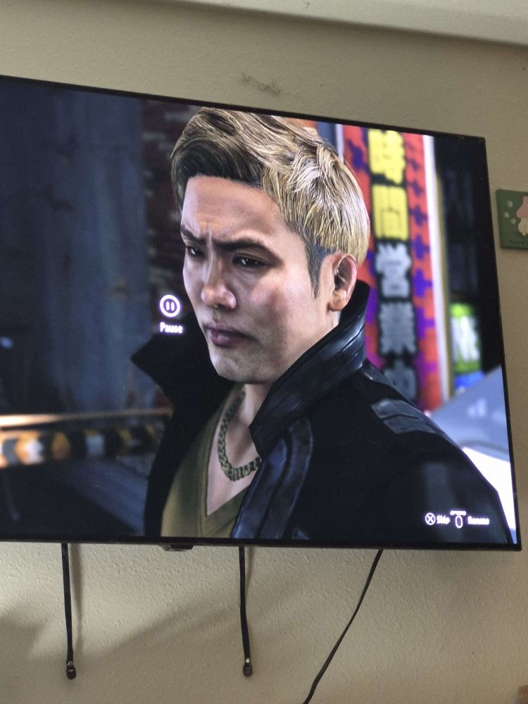 Okada being all smug in Yakuza 6