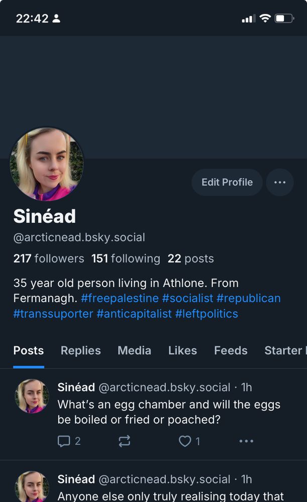 Photo of my bio 
