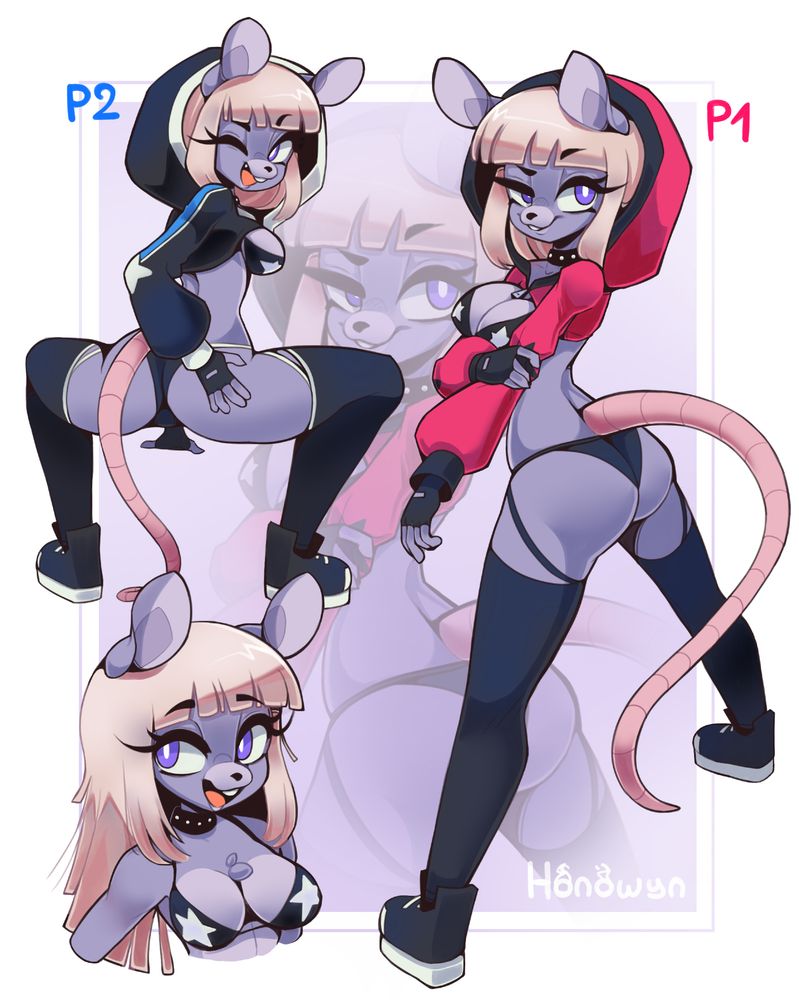 A sexy mouse girl named Bianca Mercury with three pose of her, two full bodies and one bust
 a commission for Alexplicity!


#mousegirl #thicc #sexy #bigbutt #bigboobs #furry #furryart #anthro #anthroart #artist #illustration #retro #digitalart #art #mouse #commission #nsfw