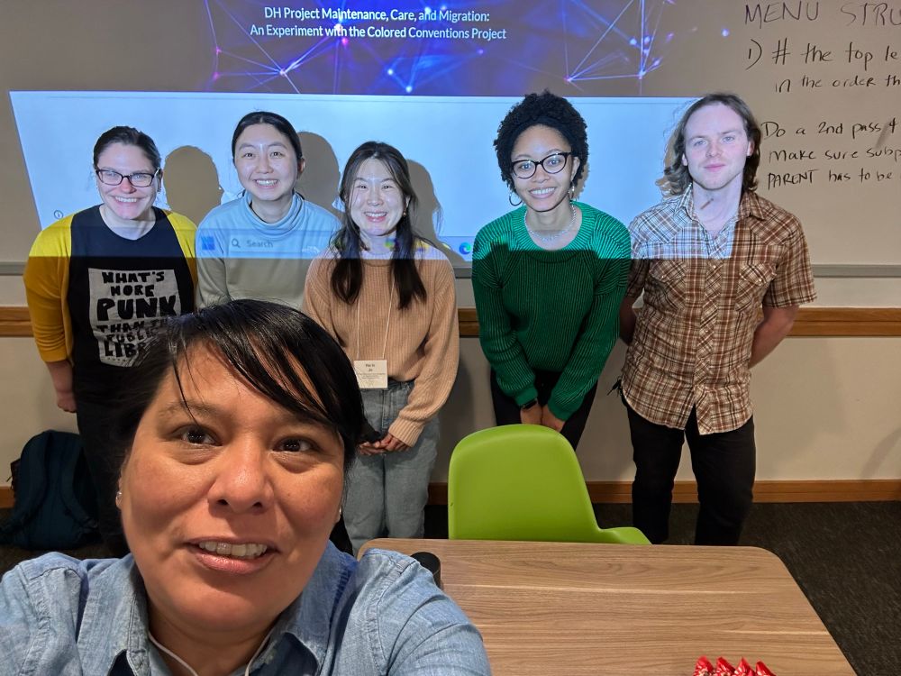 Class photo in front wall with slideshow projection