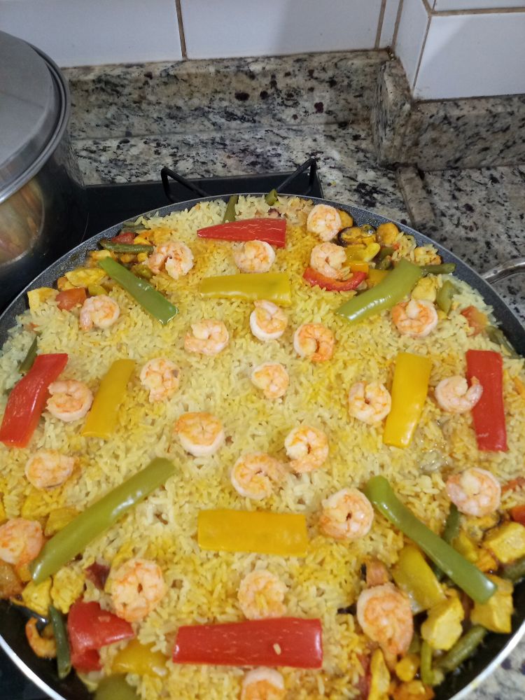 paella de frutos do mar 