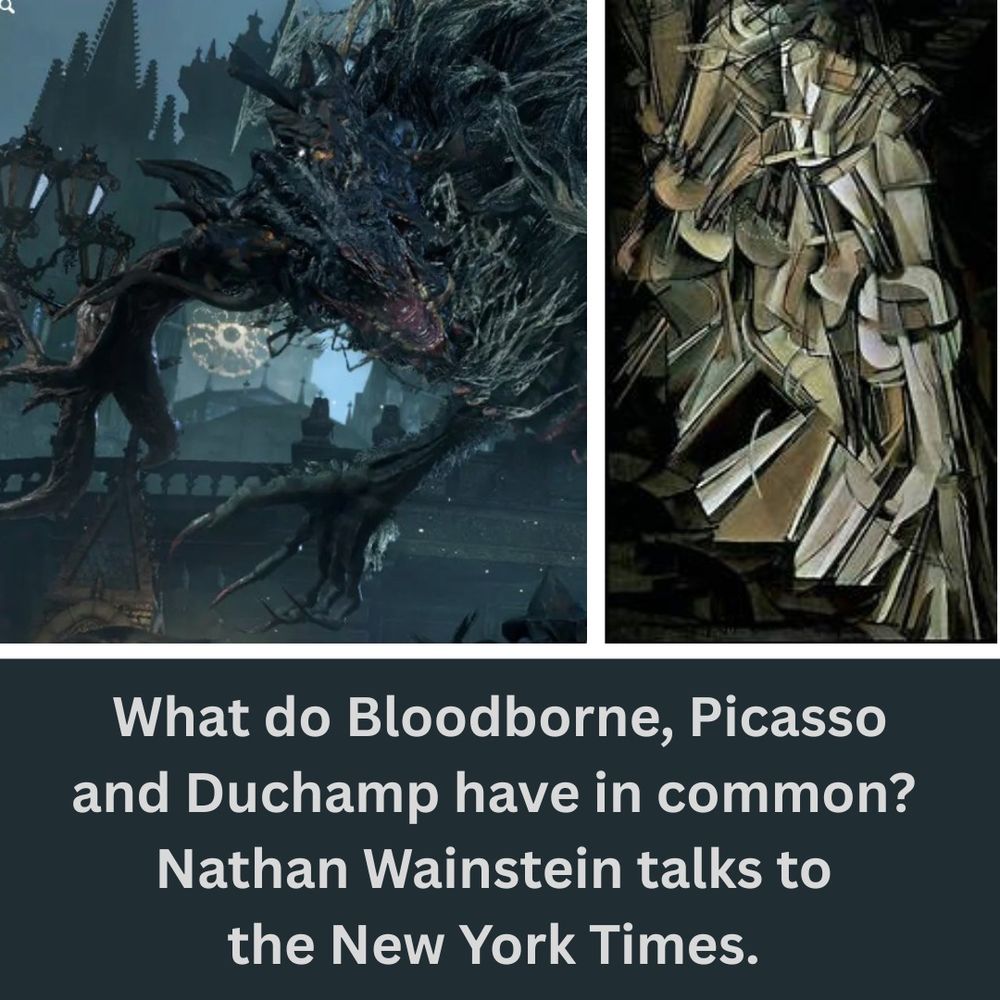 Image from Bloodborne and painting by Duchamp