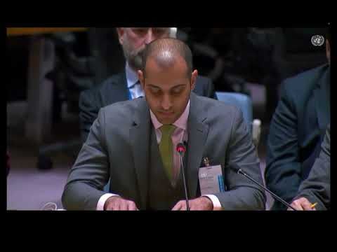 Feroze Sidhwa addressing the United Nations Security Council, May 25, 2025