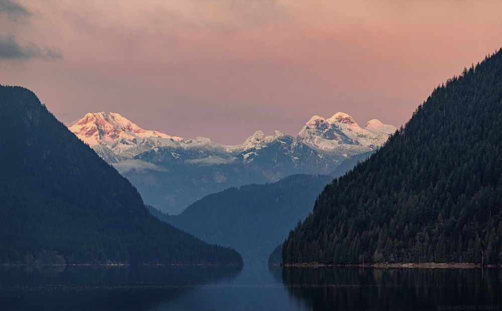 A Trio of Photos: Sunset at Alouette Lake