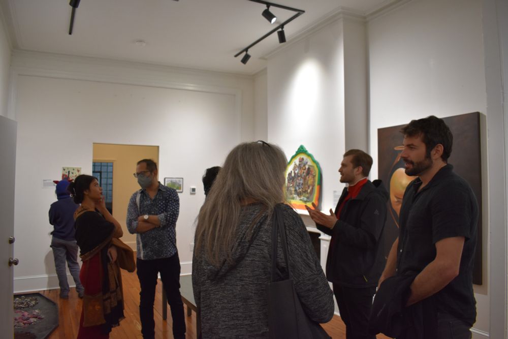 visitors at the exhibition
