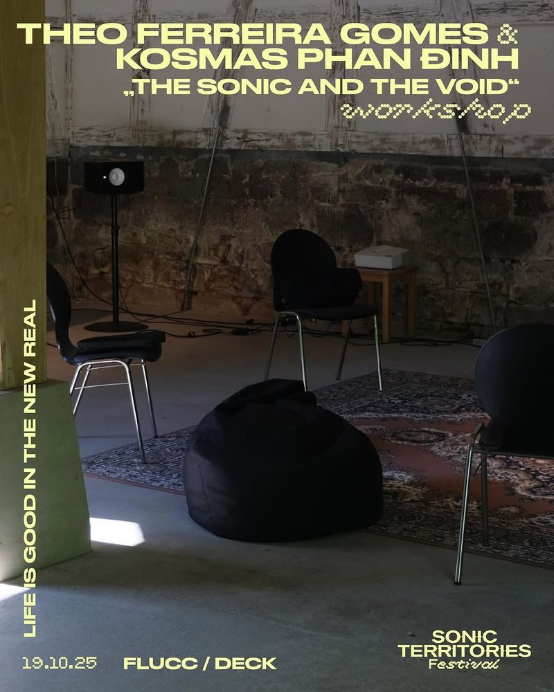 a room with chairs and a microphone