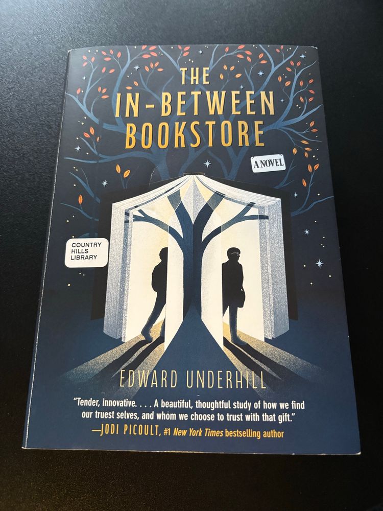 Book cover of The In-between bookstore by Edward Underhill