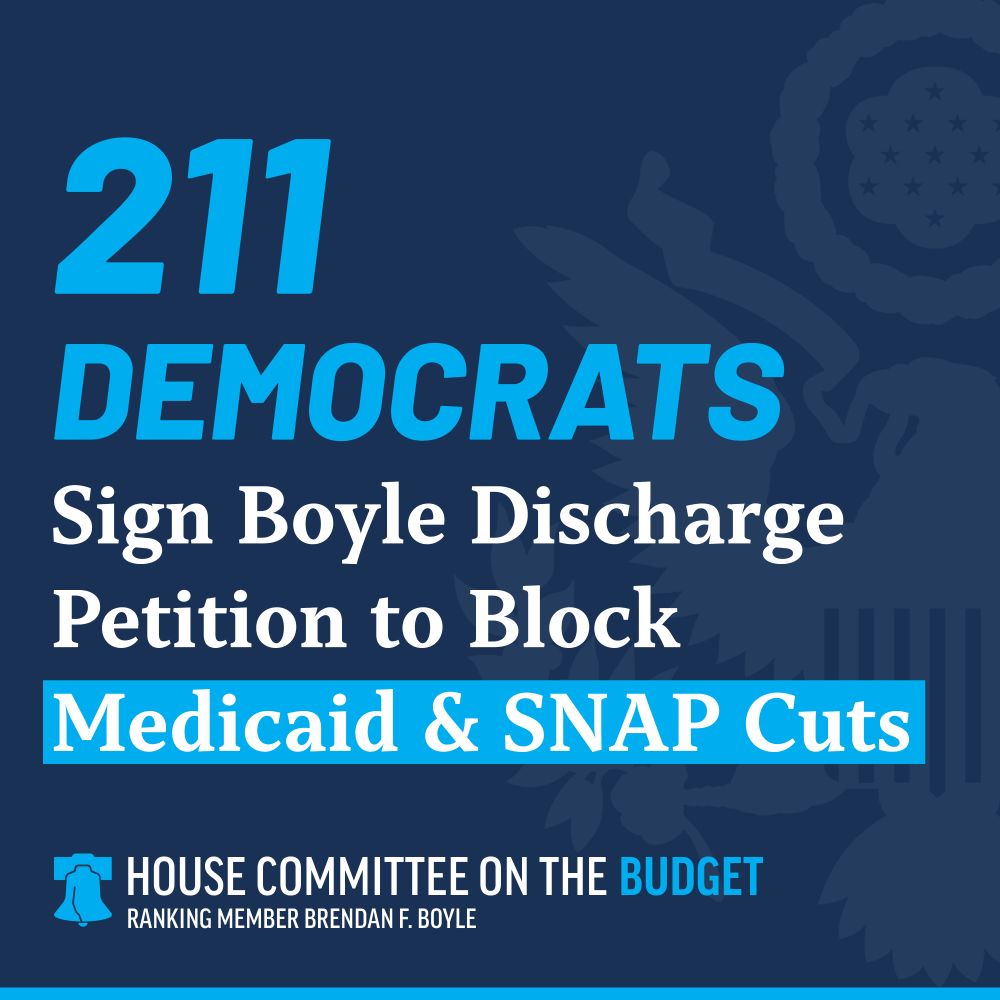 217
DEMOCRATS
Sign Boyle Discharge
Petition to Block
Medicaid & SNAP Cuts
