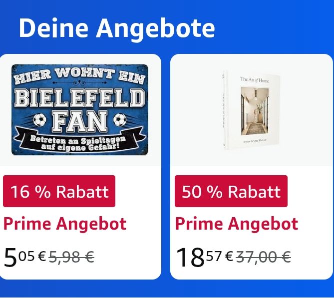 Prime Angebot Blechschild "HIER WOHNT EIN BIELEFELD FAN, Betreten an Spieltagen auf eigene Gefahr!" für 5,05 Eur statt 5,98 Eur 