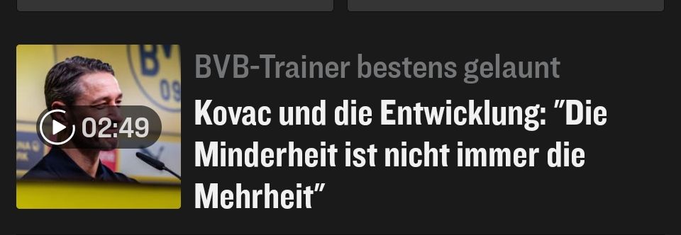 Kicker Zitat Kovac: "Die Minderheit ist nicht immer die Mehrheit"