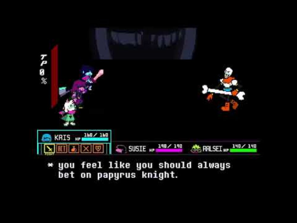 A Very Special Attack (Papyrus Black Knife) #undertale #deltarune