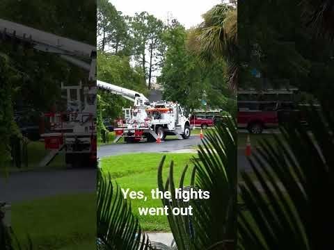 Yes, the lights went out
