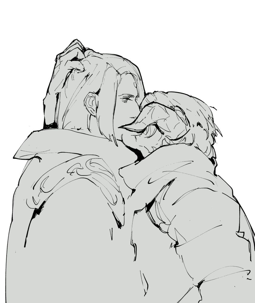 Saga kissing Zenos. 
