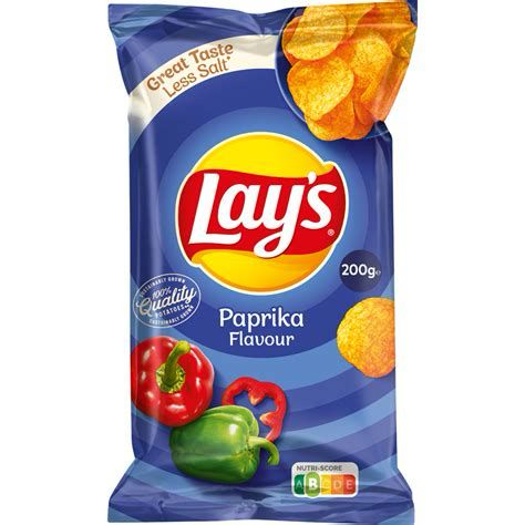 Blue chips bag Lays Paprika Flavour