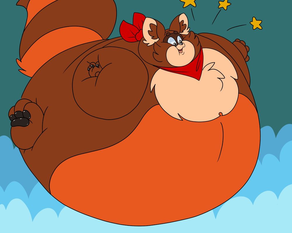 Inflated Gennuki (Tanuki, Raccoon)
