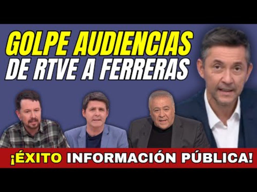 JAVIER RUIZ ARRASA a FERRERAS en AUDIENCIAS, GOLPE de TVE a LA SEXTA, CALIDAD INFORMATIVA vs BULOS