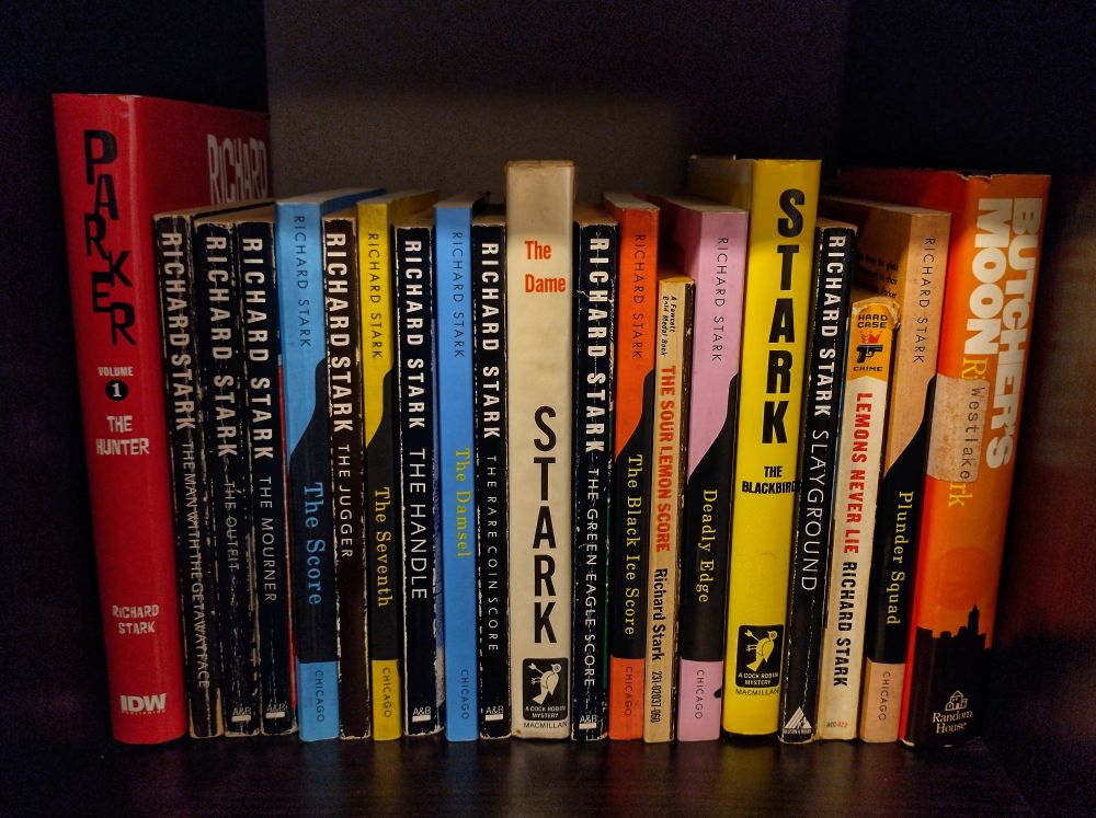 Richard Stark's Parker & Grofield novels in order. Original series from 1962 to 1974.