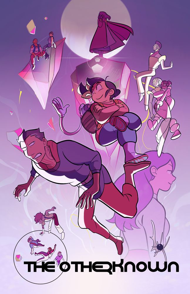 promo art for The Otherknown showing a bunch of characters floating in space