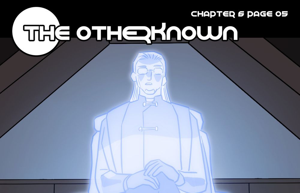 otherknown update image featuring, you guessed it, a blue glowy man