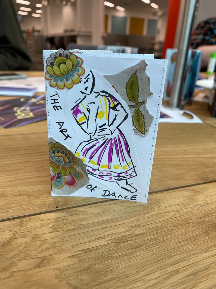 A zine with flowers and a dancer called The Art of Dance