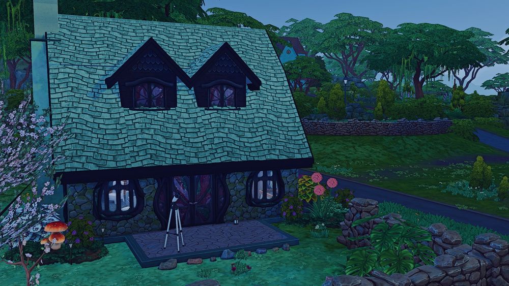 Story book cottage side view