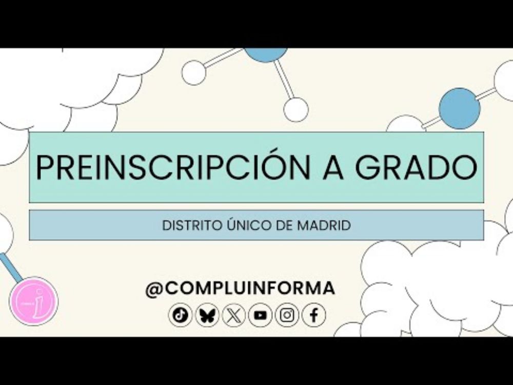Preinscripción a Grado en Distrito Único de Madrid