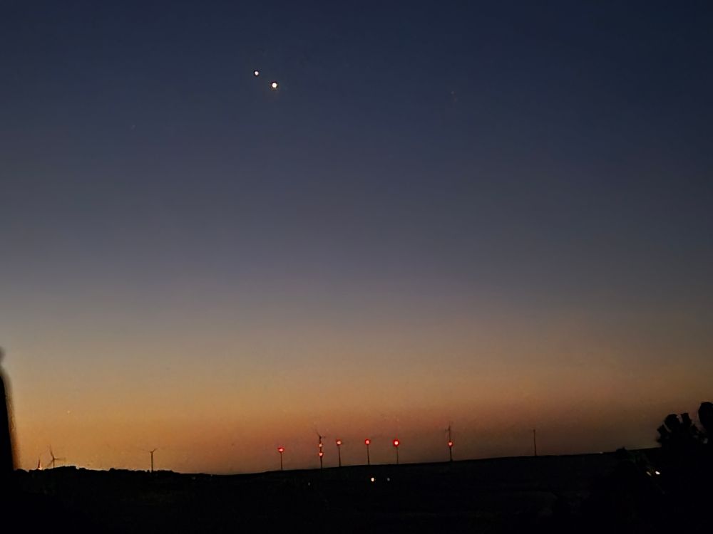 Jupiter und Venus sehr eng beieinander am Morgenhimmel