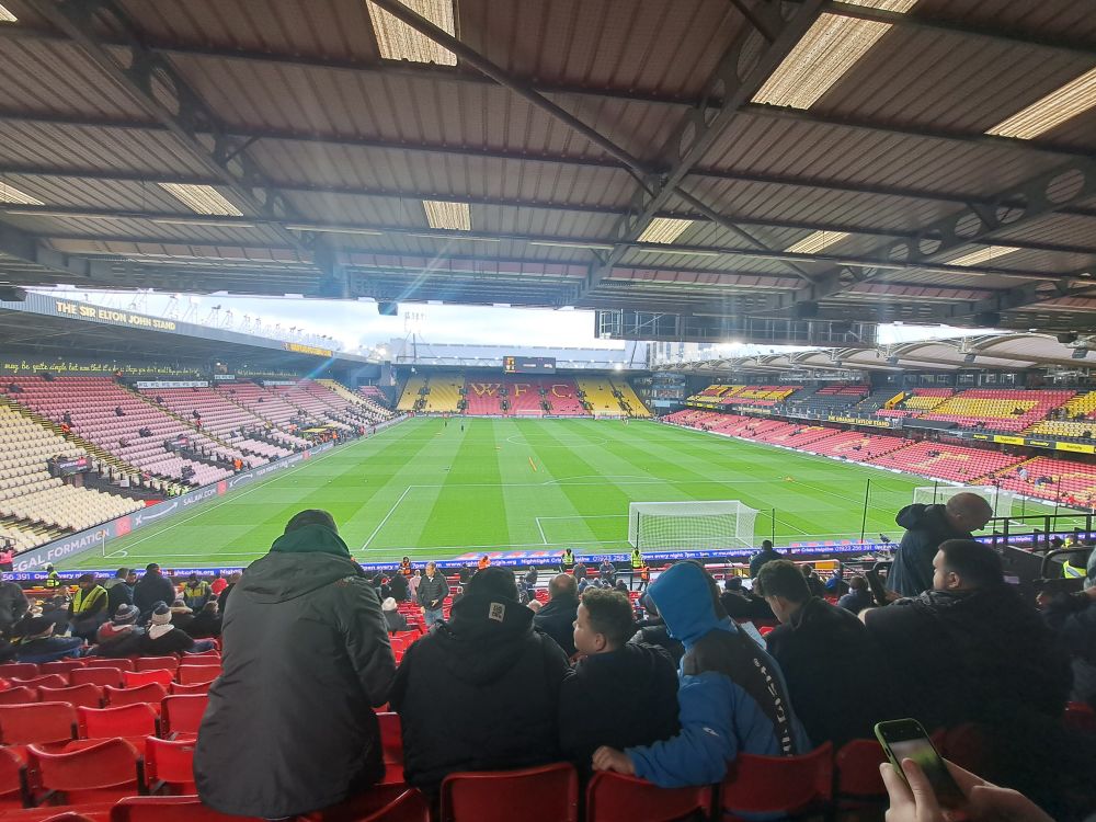Vicarage Road, home to Watford FC