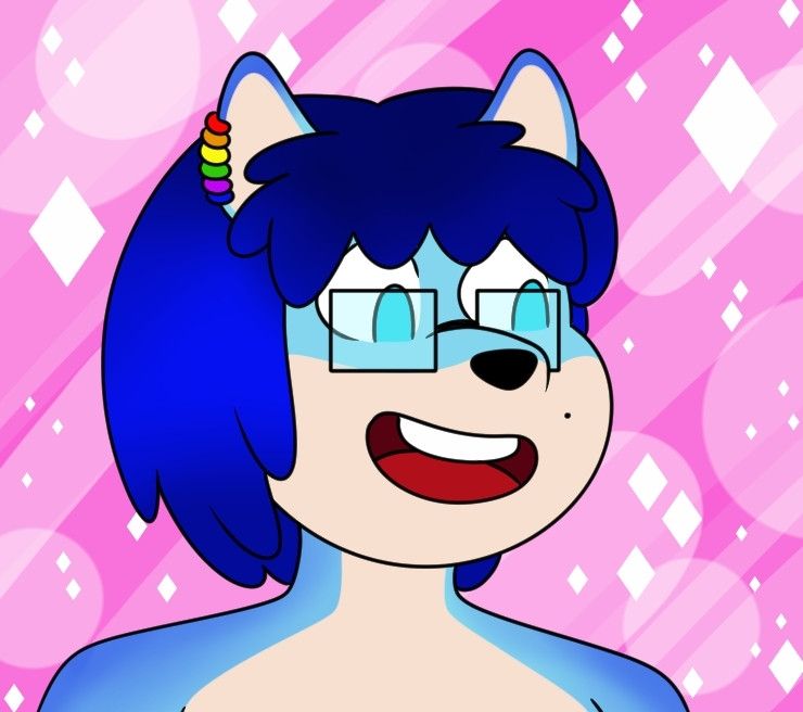 Dave, un écureuil bleu façon steven universe