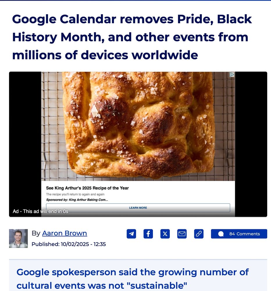 Google Calendar removes Pride, Black History Month, and other events from millions of devices worldwide https://www.gbnews.com/tech/google-calendar-pride-black-history-month-removed