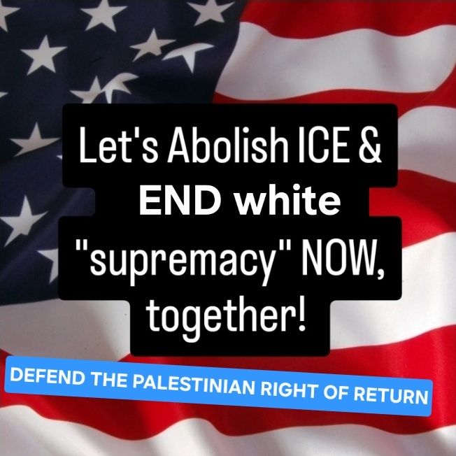 U.S. companies today can trace their success to profits made from slavery. Slave labor literally built the White House. The so-called “founding fathers” of America owned slaves. Columbus murdered indigenous people in the Americas. Columbus is a hero to capitalists, but no benefit to working & exploited families. We remember his genocidal terrorism against our people, we don't celebrate it. Unite to END white supremacy now. Abolish #ICE & defend the Palestinian RIGHT OF RETURN. https://www.liberationschool.org/the-legacy-of-christopher-columbus/