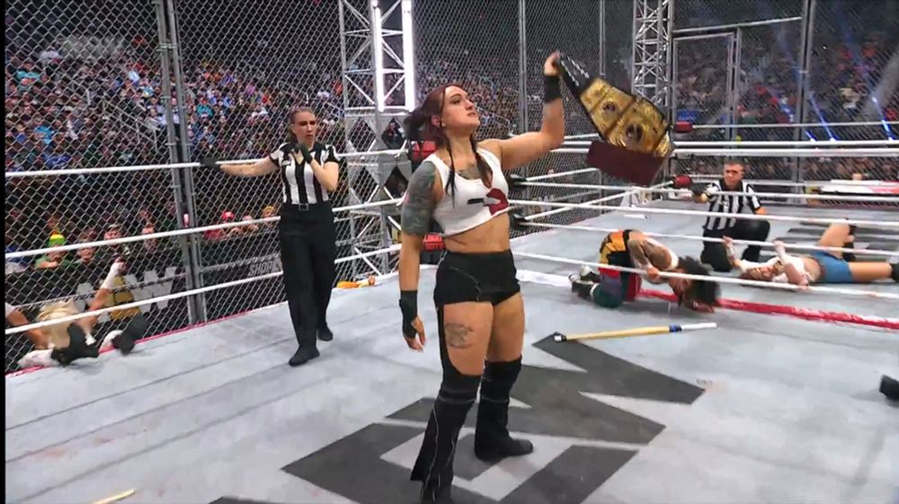 Kris Statlander in the Blood and Guts match 