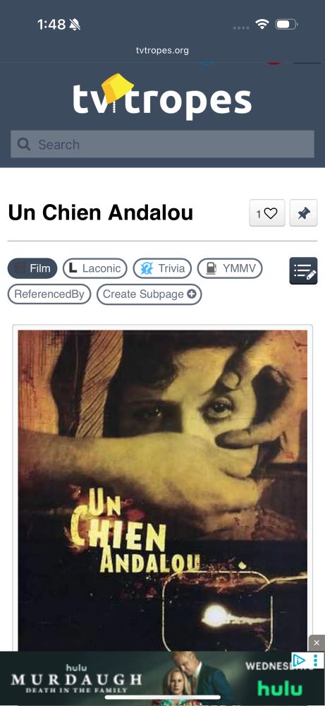 tv tropes page for un chien and ally