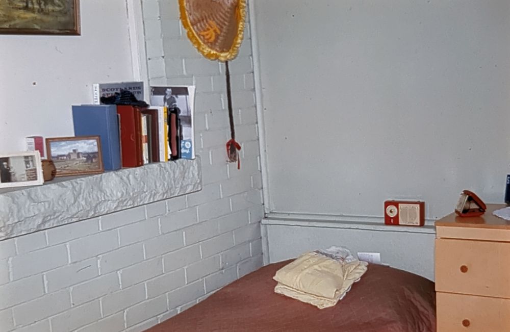 When people talk about having their own place, well this was my mother's shared room in Toronto, 1961.