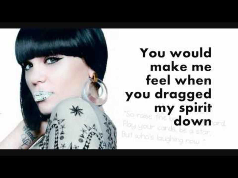Jessie J - Who's Laughing Now OFFICIAL Lyrics