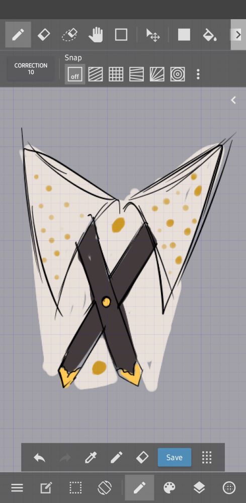 Neck accessory sketch