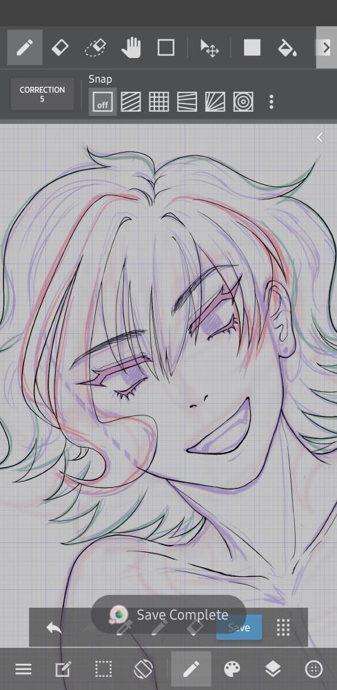Art wip close up headshot of my oc
