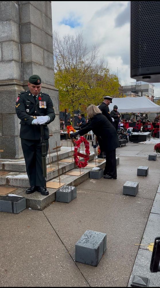 Remembrance Day ceremony at Gore Park Hamilton