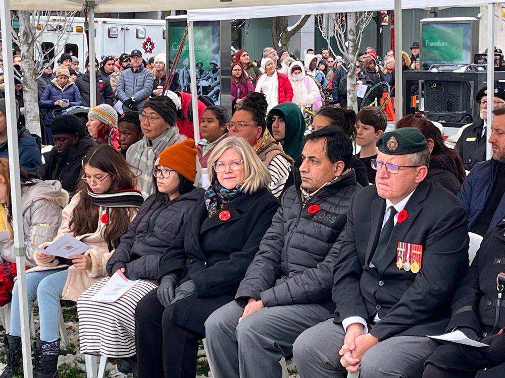 Remembrance Day ceremonies at Gore Park Hamilton