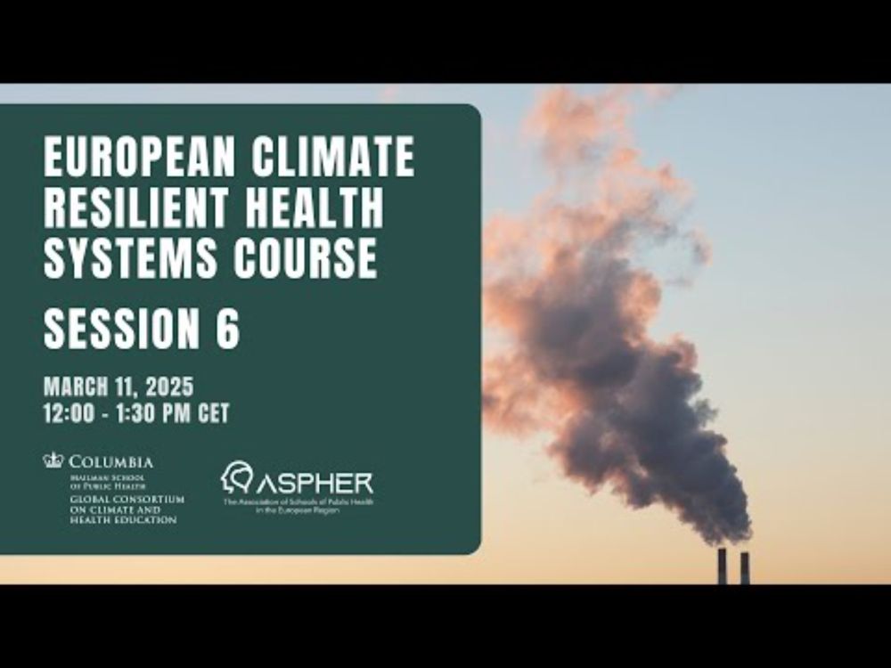 Session 6 Health Early Warning Systems and Surveillance in a Changing Climate
