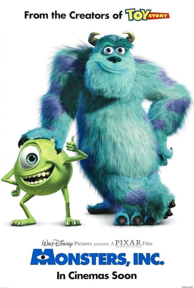 mike wasowski and james p sullivan from minsters inc