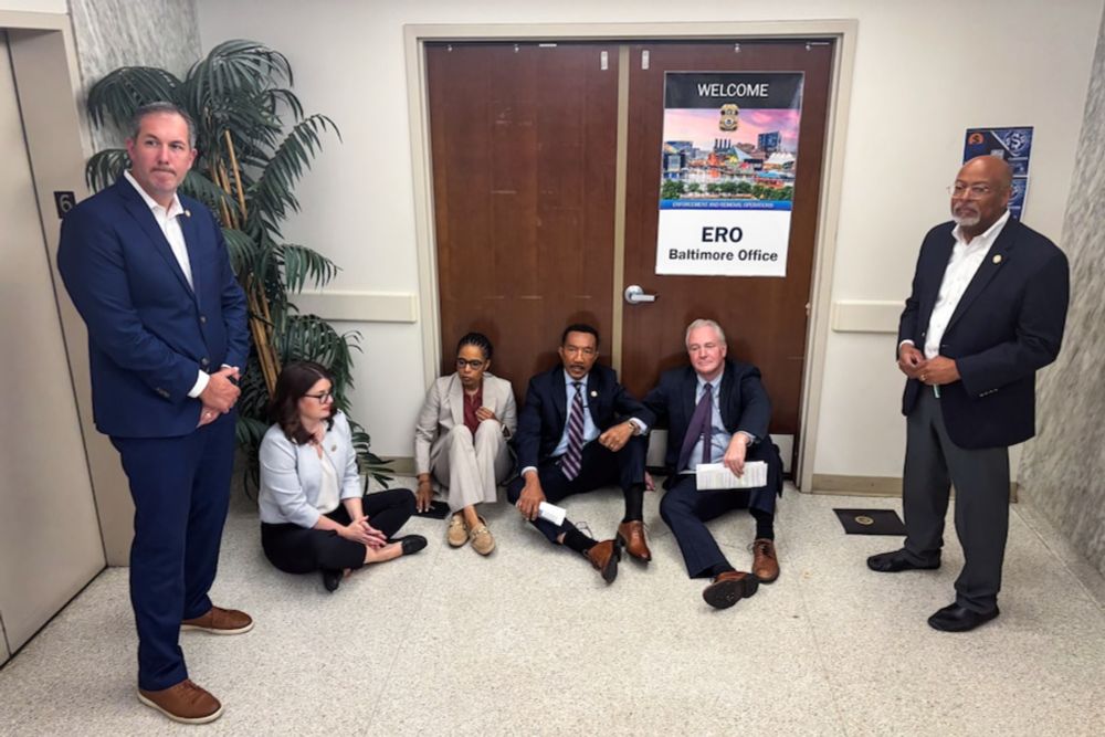 The lawsuit comes days after members of Maryland’s federal delegation were denied a tour of Baltimore’s U.S. Immigration and Customs Enforcement field office.