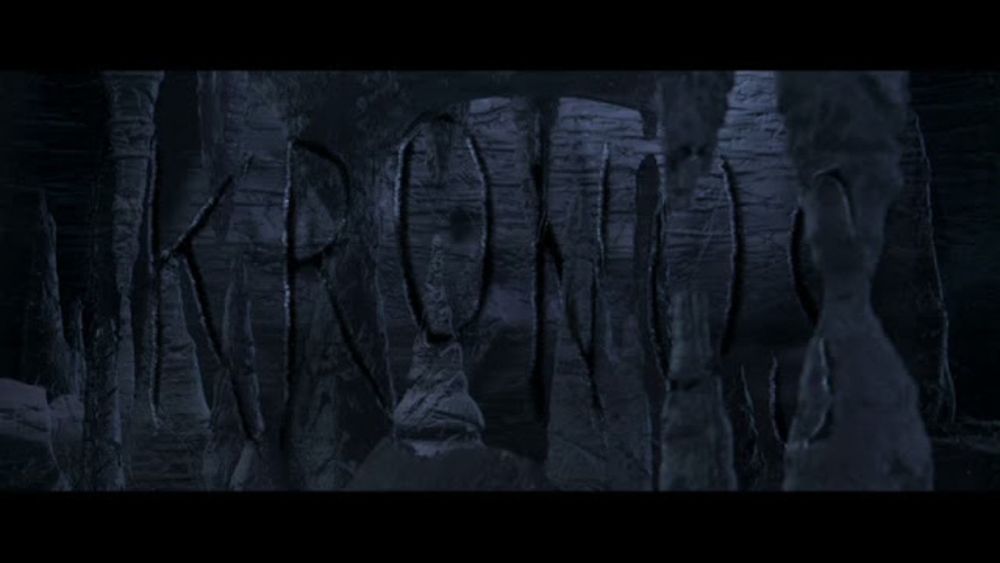 Kronos carved into the cave wall by Gazerbeam