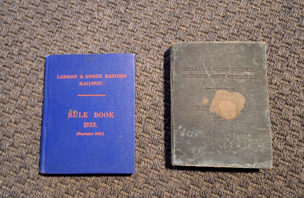 Rule books from 1933 from LNER and M&GN railways