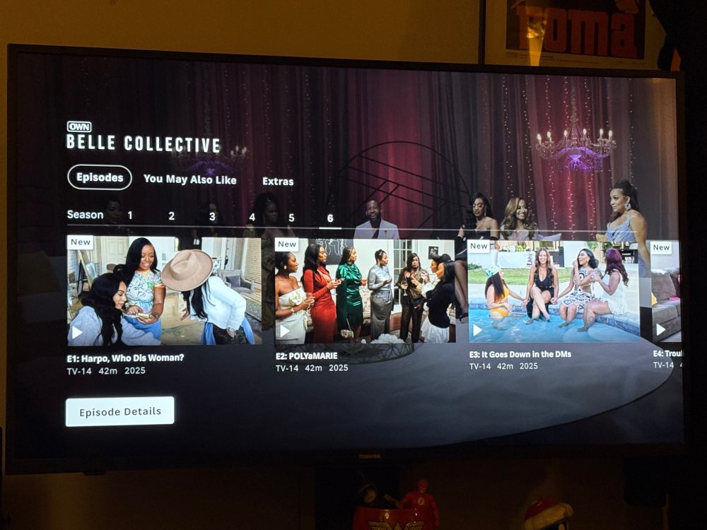 Photo of the season 6 “Belle Collective” page on HBO Max .