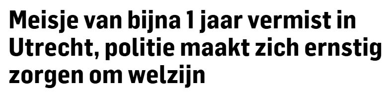 bijna 1 jaar