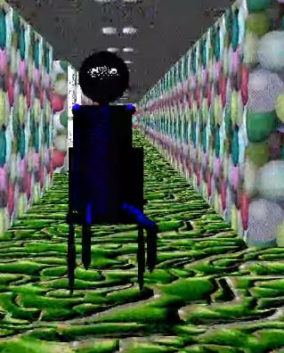 A screenshot of Dave's Dream showing Dave across from the player in a hallway