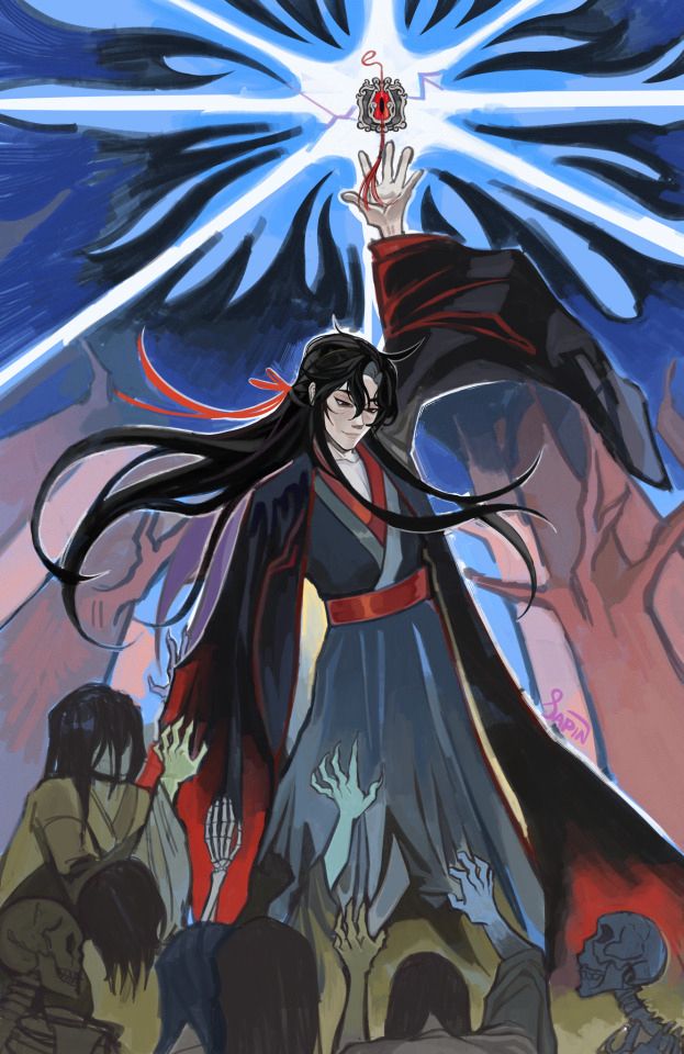 Wei Wuxian in his final moments before destroying the yin tiger tally